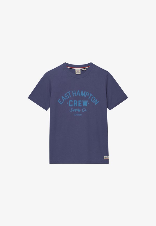 Superdry & Co BEACH CLUB - Print T-shirt - mariner navy