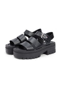 Tommy Jeans BUCKLE LEATHER CLEAT PLATFORM SANDALS