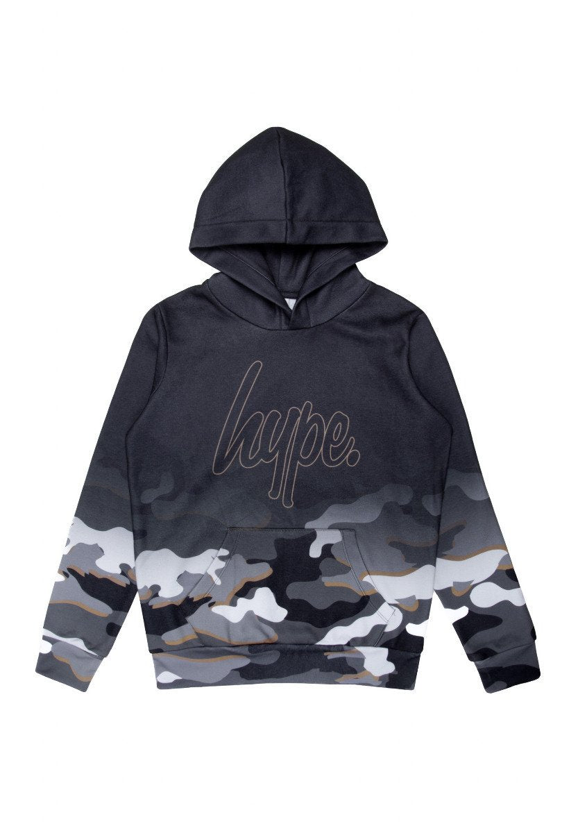 Hype KAPUZEN  CAMO FADE OUTLINE SCRIPT