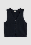 Levi's® HELEN MINI BOUCLE - Waistcoat - anthracite night