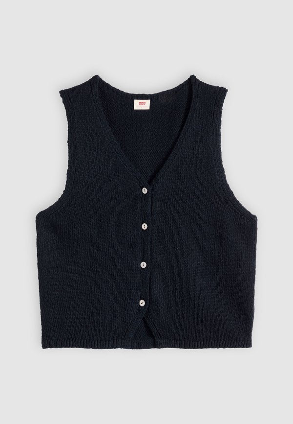 Levi's® HELEN MINI BOUCLE - Waistcoat - anthracite night