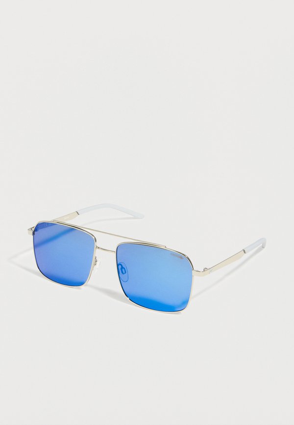 Nike Sportswear TRAVELER STRIKE UNISEX - Sunglasses - silver-coloured/blue mirror