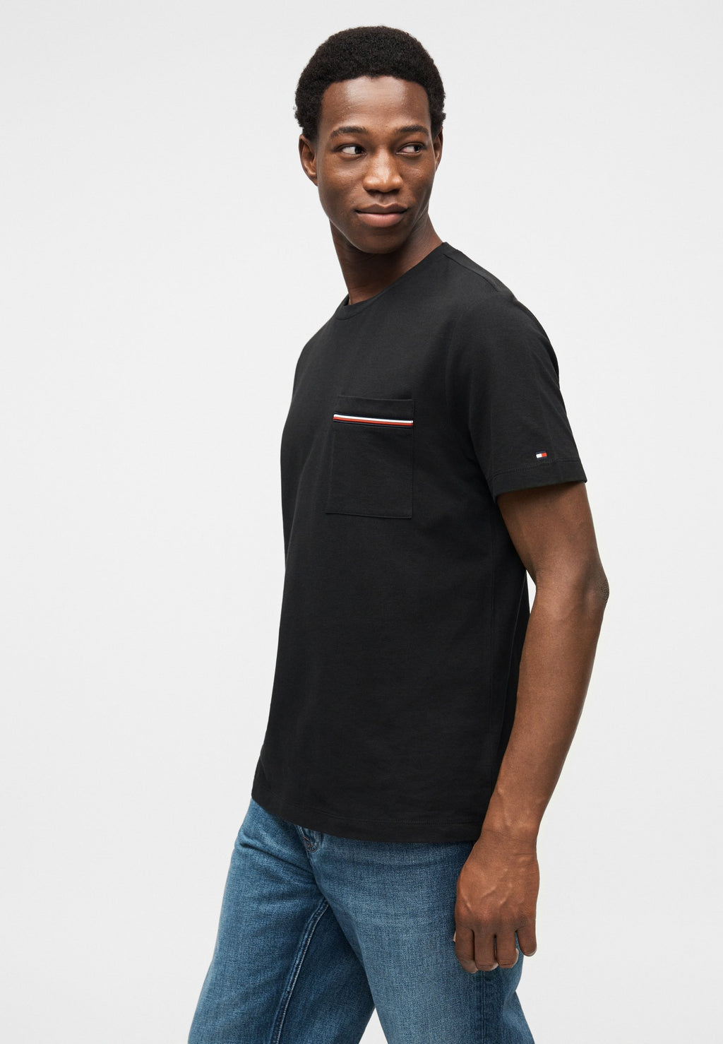 GLOBAL STRIPE POCKET PIQUE JERSEY T-SHIRT Media 5