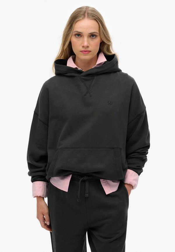 Superdry & Co STUDIOS RELAXED  - Hoodie - washed black