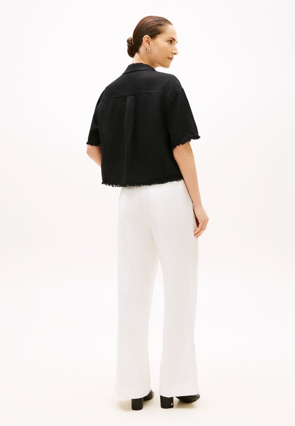 Tommy Hilfiger RELAXED FIT FRAYED LINEN BLEND SHIRT