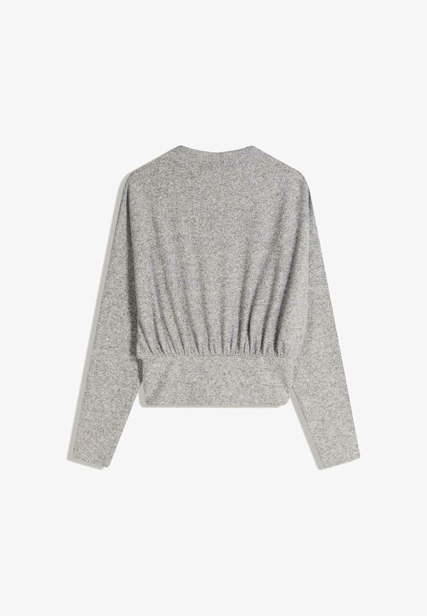 Bershka STRIPED SWEATER  - Jumper - grey