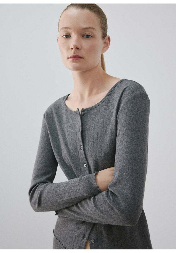 Mango ADULT - Pyjama top - grey