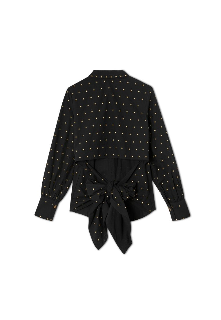 Never Fully Dressed BLACK TIE BACK SHIRT