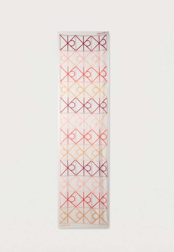 Calvin Klein EMBLEM DEGRADE UNISEX - Scarf - white