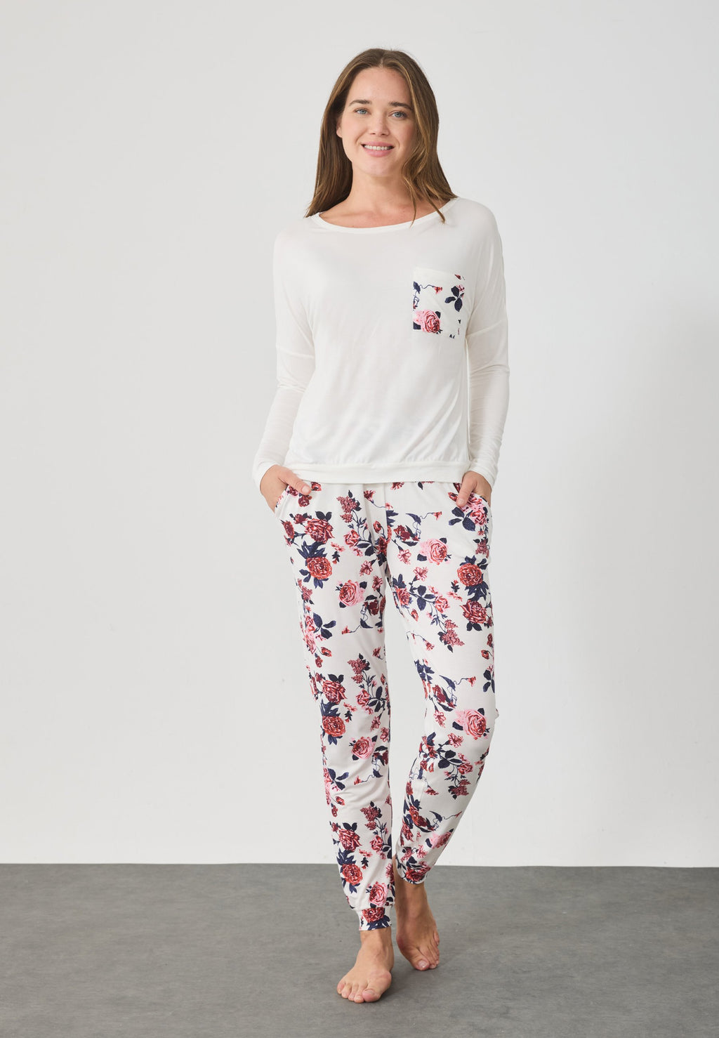 Anna Field FLORAL JERSEY SET