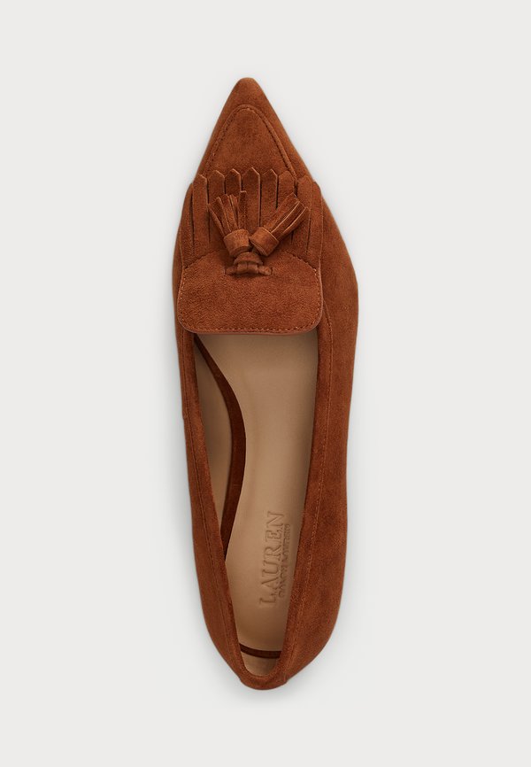 Lauren Ralph Lauren LONDYN SHEEP-SUEDE KILTIE BALLET FLAT