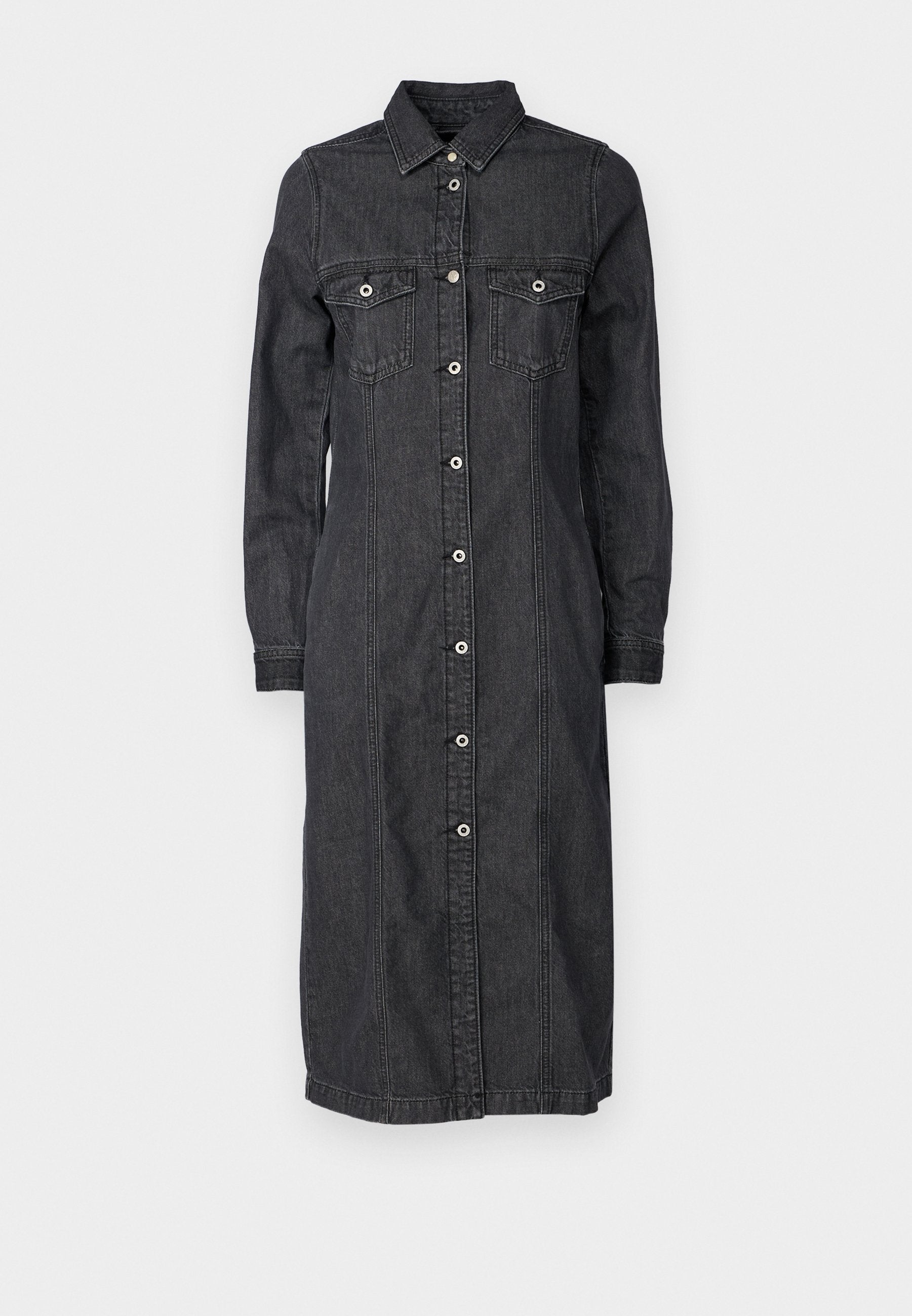 Pepe Jeans MIDI DRESS CHARCOAL
