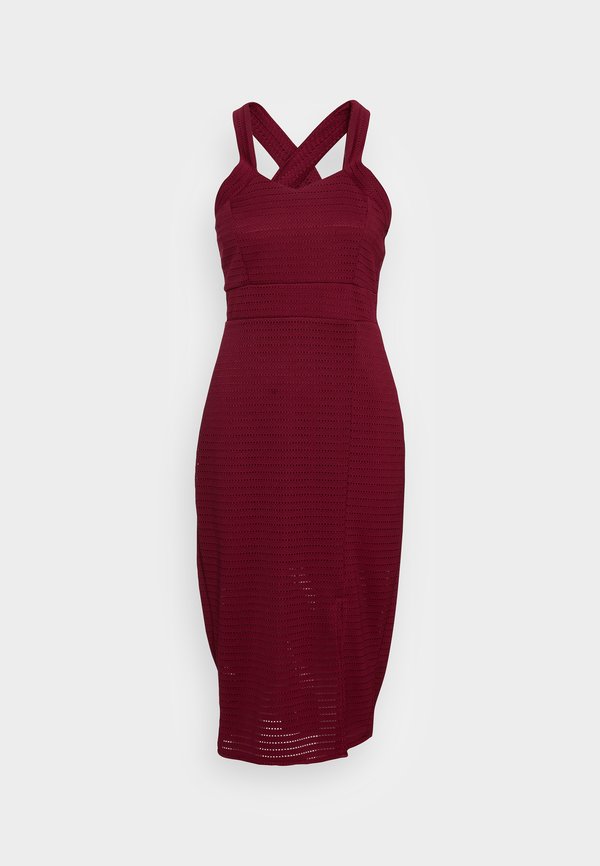 WAL G. JIMMY CROSS OVER MIDI DRESS