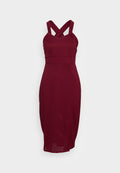WAL G. JIMMY CROSS OVER MIDI DRESS