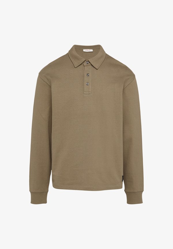 s.Oliver MIT LOGO-PATCH - Polo shirt - hellbraun