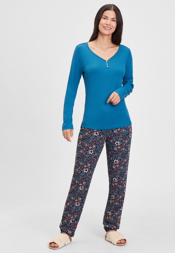 s.Oliver PLAYFUL DREAMS - Pyjama top - petrol