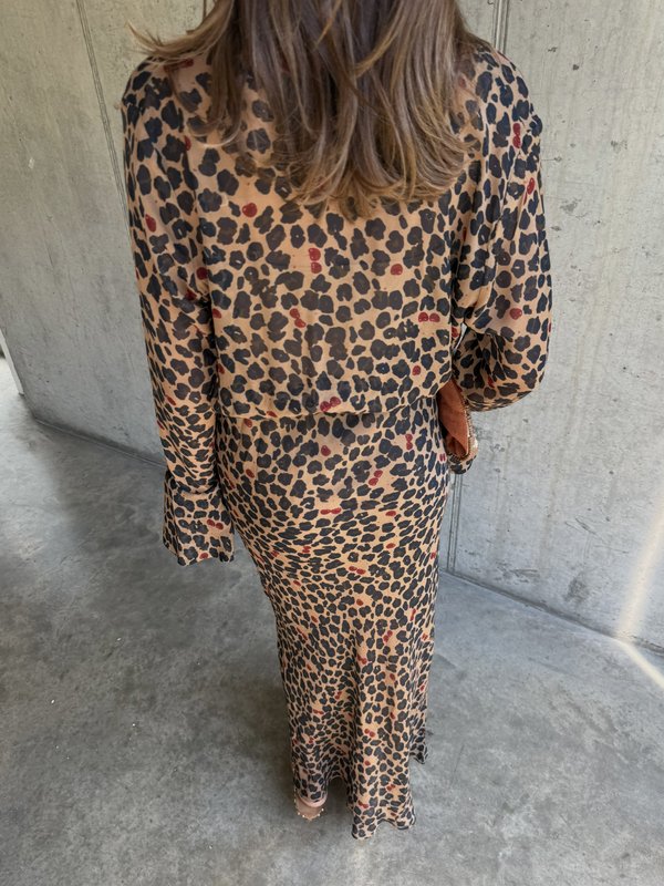 Never Fully Dressed CHERRY LEOPARD MIA DRESS