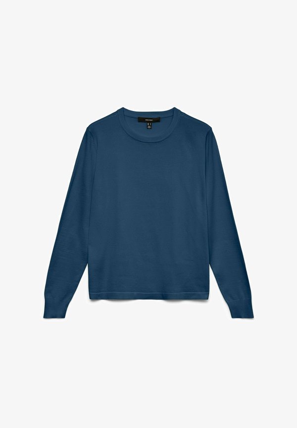 Vero Moda VMSILJE LS O-NECK PULLOVER NOOS - Jumper - dark denim