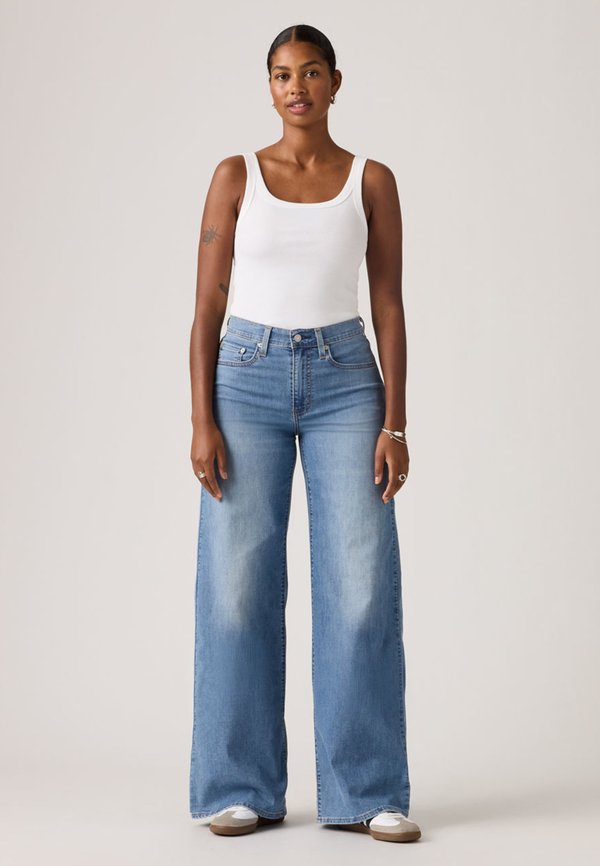 Levi's® 728® HIGH RISE WIDE LEG - Wide Leg - cool surf