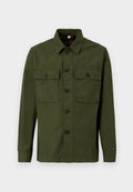 TEXTURED WASHED SATEEN UTILITY SHIRT JACKET Media 1