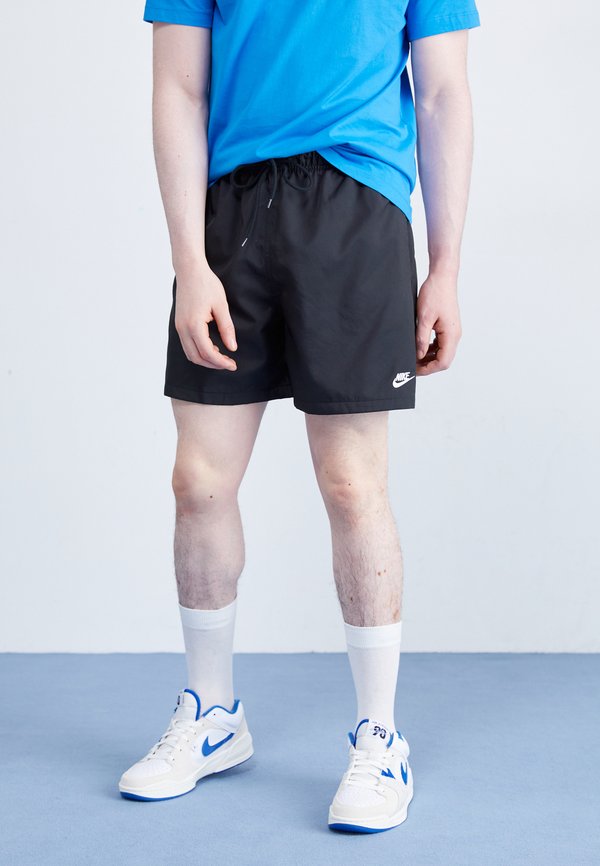 Nike Sportswear M NK CLUB FLOW SHORT - Tracksuit bottoms - black/white