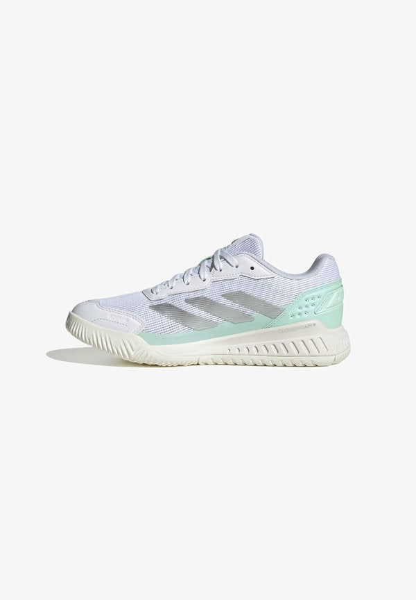 adidas Performance COURTQUICK PADEL - Padel shoes - ftwr white/silver met./clear mint