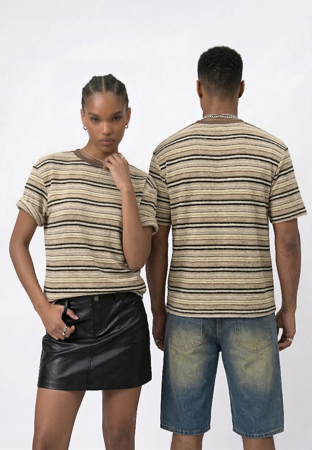 YOURTURN UNISEX OVERSIZED KNITTED