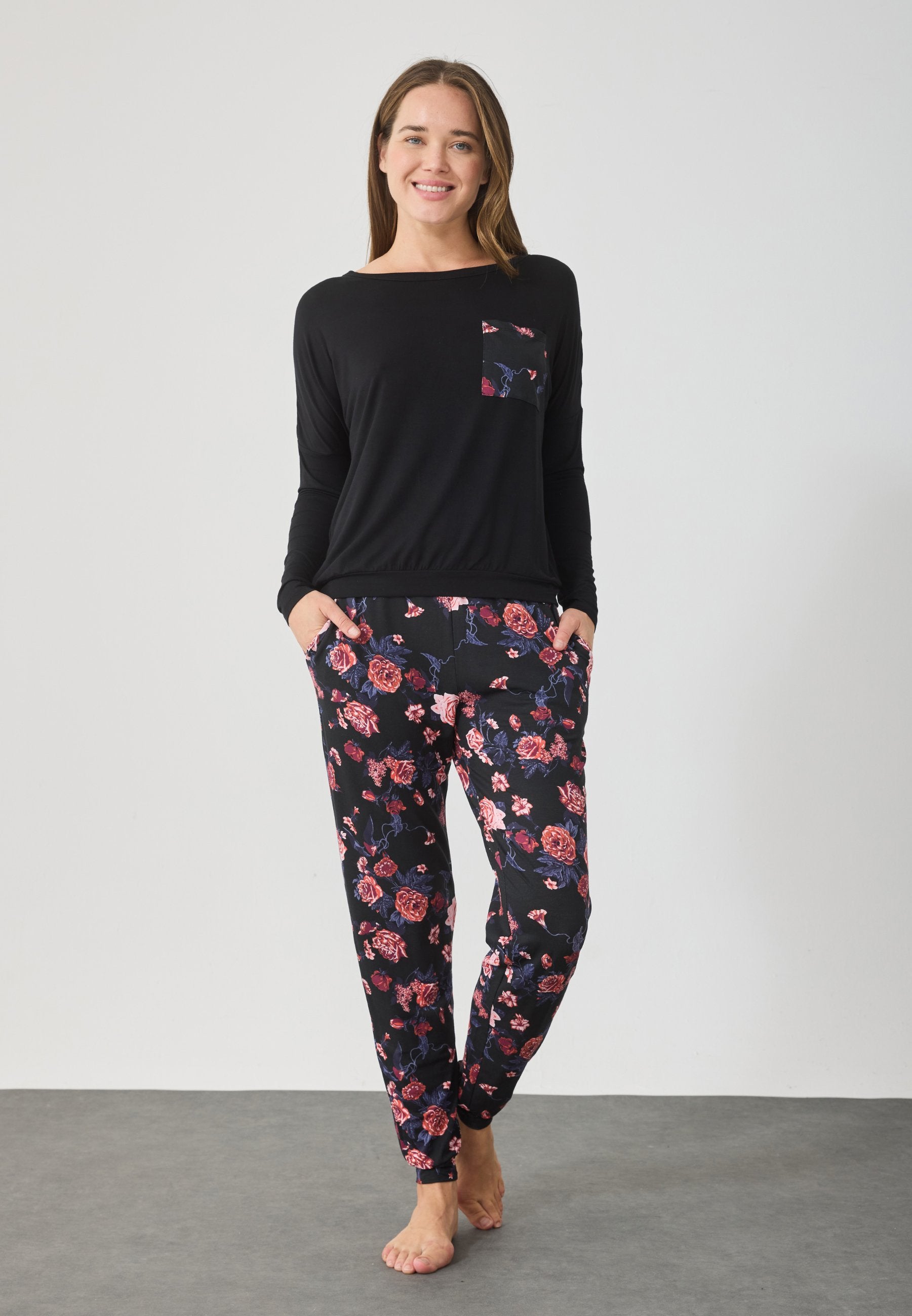 Anna Field FLORAL JERSEY SET