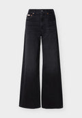 Calvin Klein Jeans THE WIDE LEG - Wide Leg - evening black