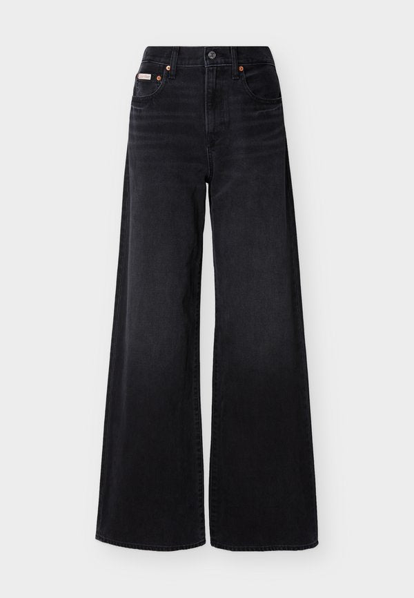 Calvin Klein Jeans THE WIDE LEG - Wide Leg - evening black