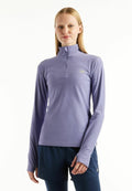 New Balance ESSENTIALS ZIP - Long sleeved top - dark smoked violet
