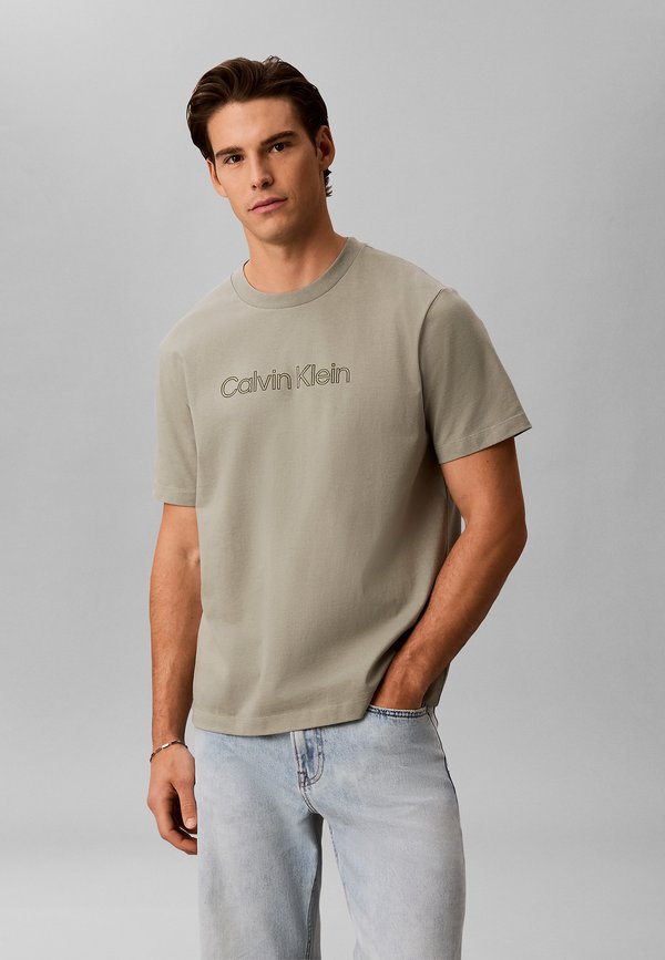 Calvin Klein Jeans CALVIN KLEIN JEANS RELAXED LOGO T-SHIRT - Print T-shirt - shadow