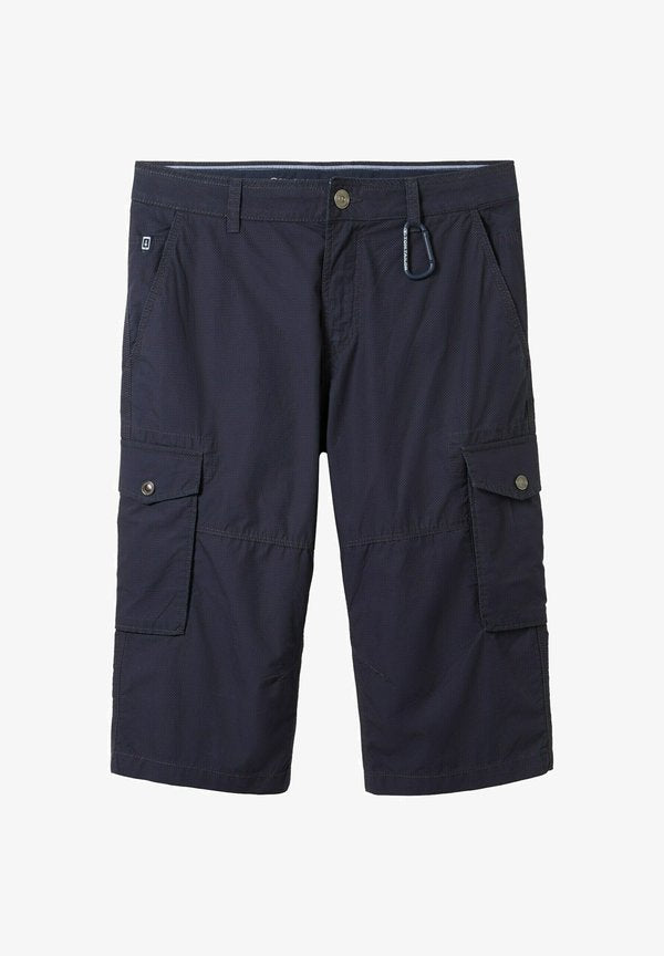 TOM TAILOR BERMUDA MIT PRINT - Shorts - navy geometric structure