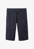 TOM TAILOR BERMUDA MIT PRINT - Shorts - navy geometric structure