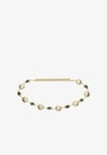 Bershka RHINESTONE CHAIN - Belt - gold-coloured
