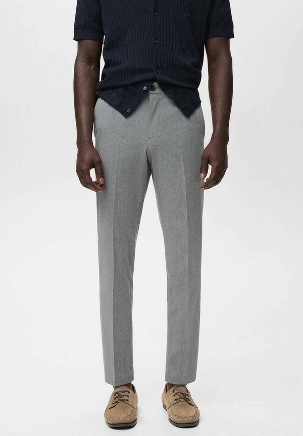 Mango STRETCH   - Chinos - mottled light grey