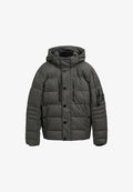 TOM TAILOR PUFFER  - Winter jacket - grey garment dye structure