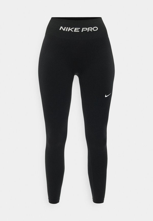 Nike Performance W NP DF SMLS HR 7/8 TIGHT WT - Leggings - black/white