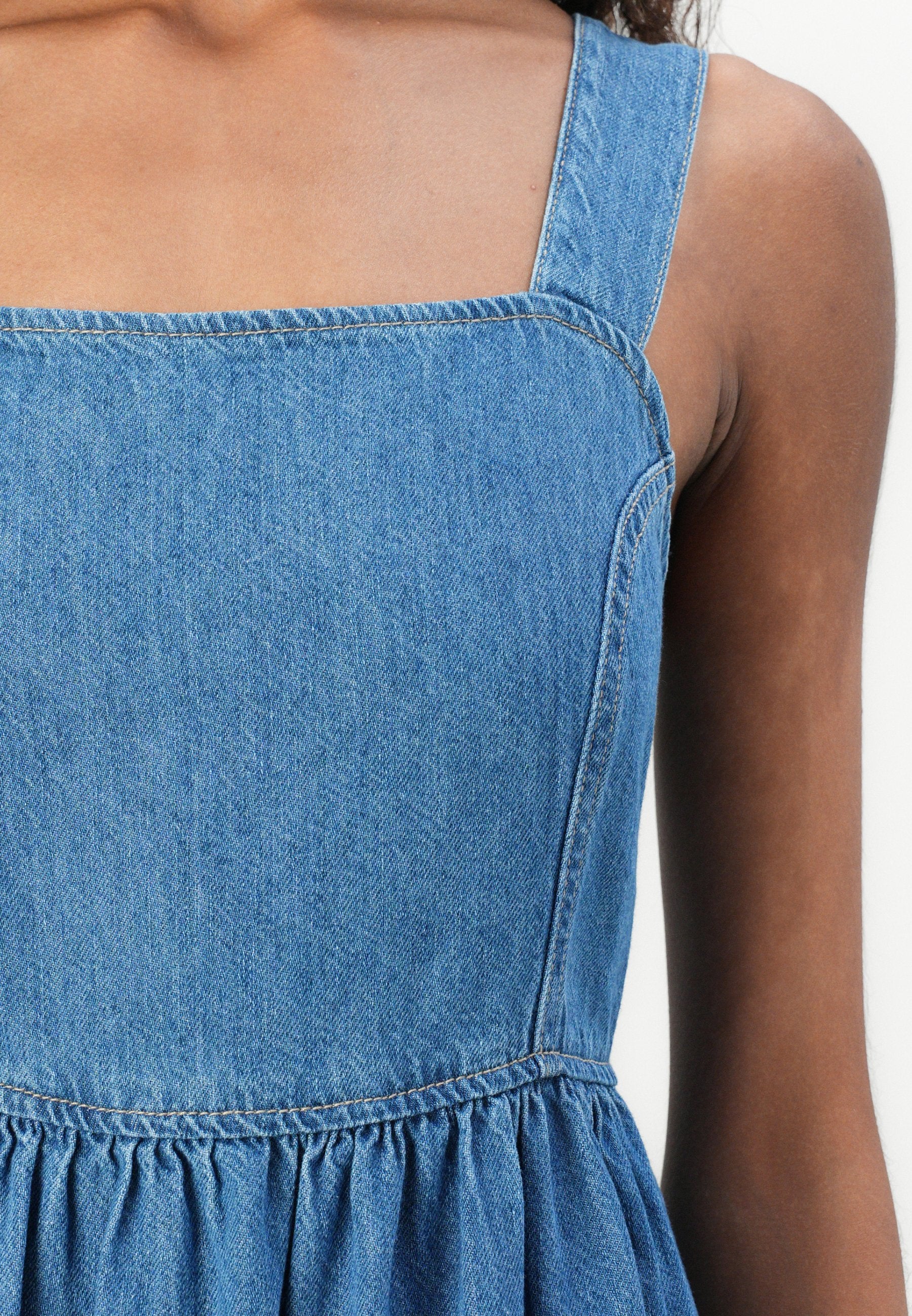 Marc O'Polo DENIM MAXI LENGTH APRON NECK