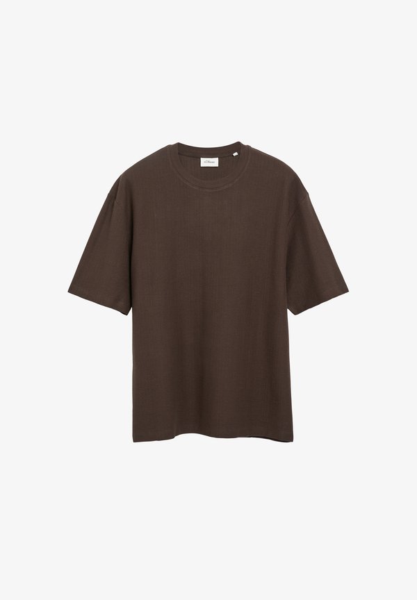 s.Oliver T-SHIRT - Basic T-shirt - dunkelbraun
