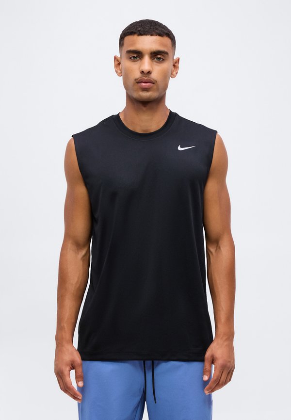 Nike Performance TEE FLEX - Top - black/matte silver-coloured