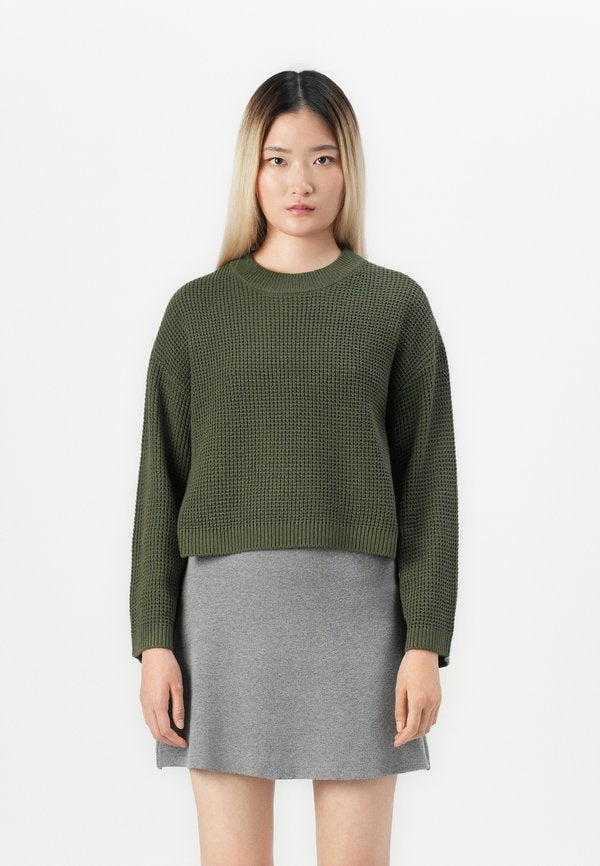 Vero Moda VMSALLY O NECK PULLOVER - Jumper - grape leaf