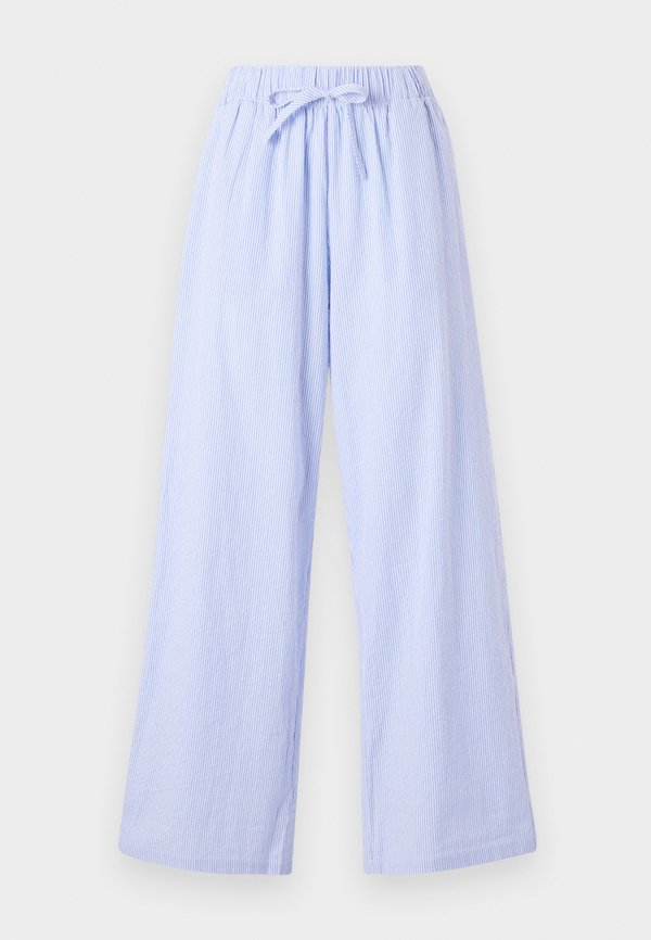 ONLY Wide-leg ONLAUGUSTA Regular Fit - Trousers - cloud dancer/blue