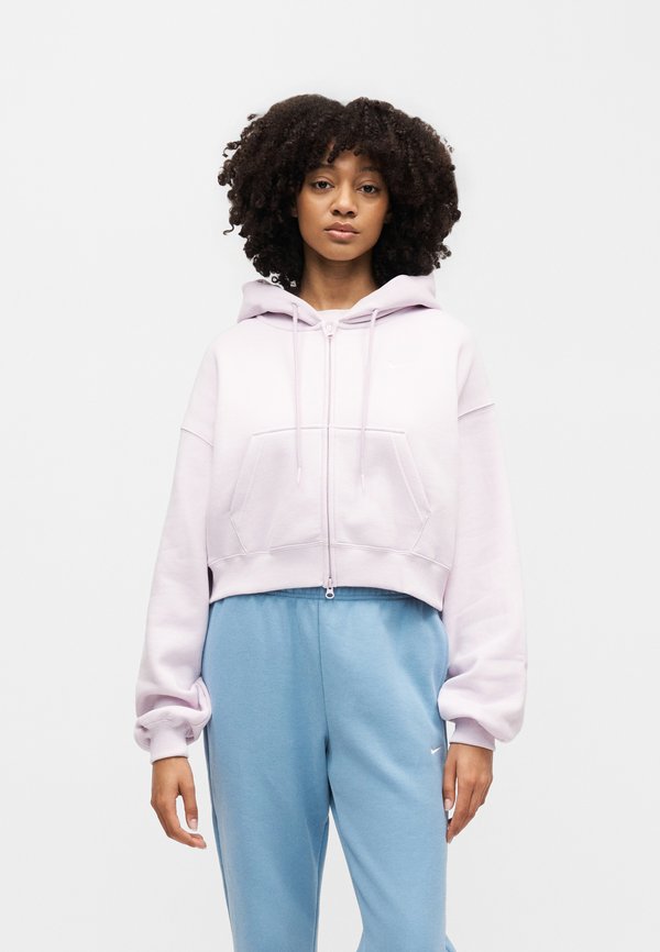 Nike Sportswear Zip-up sweatshirt - bleached lilac/sail