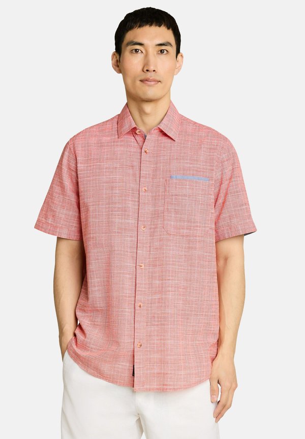 TOM TAILOR REGULAR FIT HEMD MIT KAROMUSTER - Shirt - orange red check