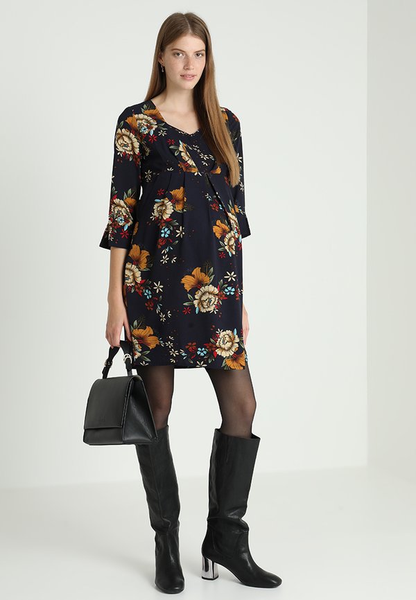 JoJo Maman Bébé FLORAL PLEAT DRESS