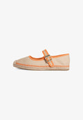 Tommy Hilfiger BUCKLE MARYJANE - Ankle strap ballet pumps - orange thunder