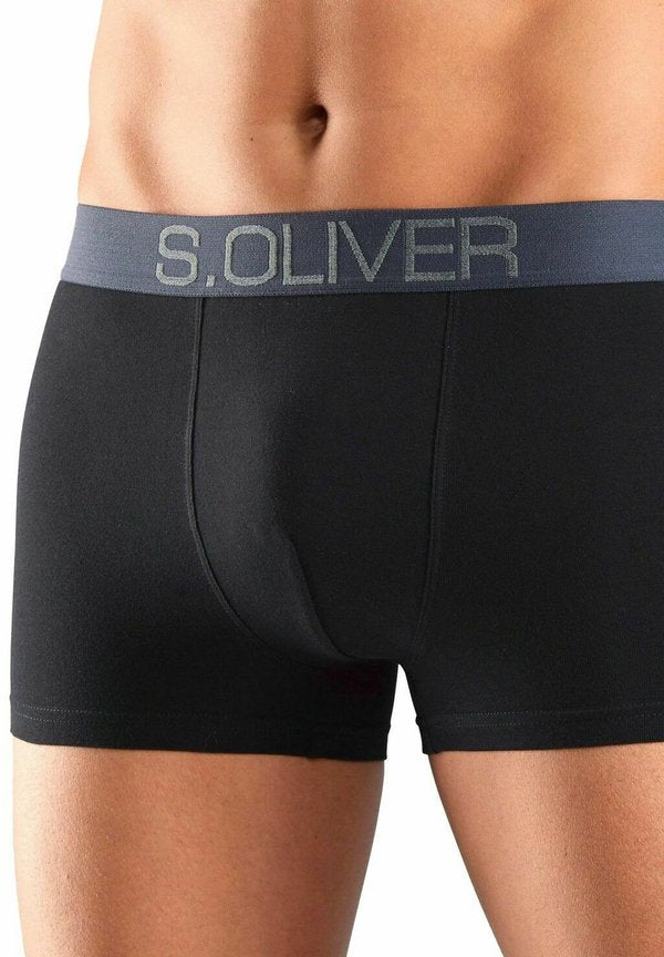 s.Oliver RETRO 4ER PACK BEQUEM  - Trunks - schwarz khaki schwarz bordeaux  schwarz blau schwarz grau