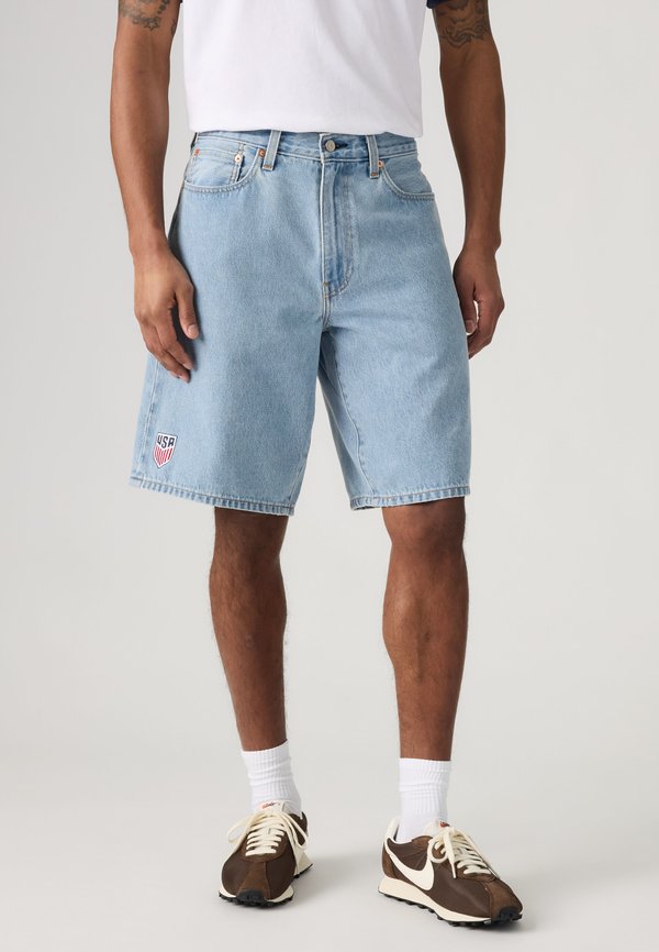 Levi's® WORLD CUP FOOTBALL 478® BAGGY - Denim shorts - x usa 478 baggy shorts