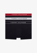 Tommy Hilfiger 3-PACK ESSENTIAL LOGO WAISTBAND TRUNKS - Trunks - white/red/desert sky